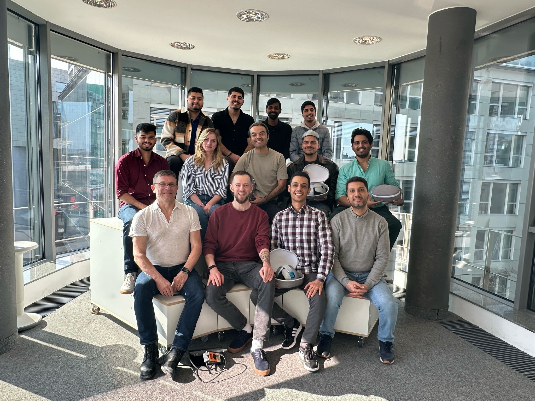 a group picture with various people